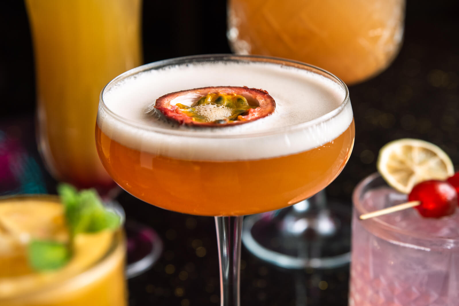 Close-up cocktail photography for a restaurant in South East London