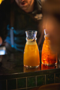 Cocktails served at a restaurant in South East London